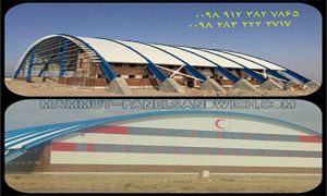 سوله صنعتی با پوشش سقف و دیوار ساندویچ پانل